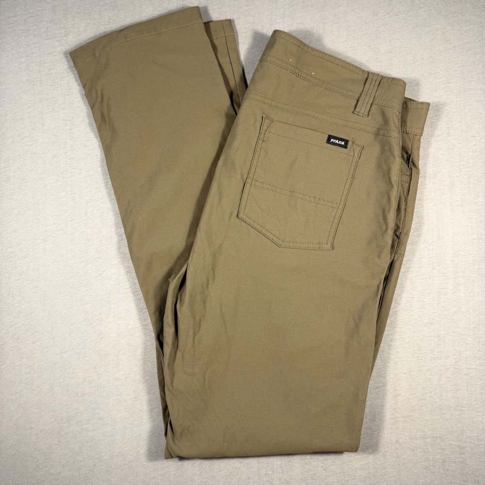 Prana Zion Slim Fit Mens 36x34  Recycled Nylon Stretch Hiking Pants